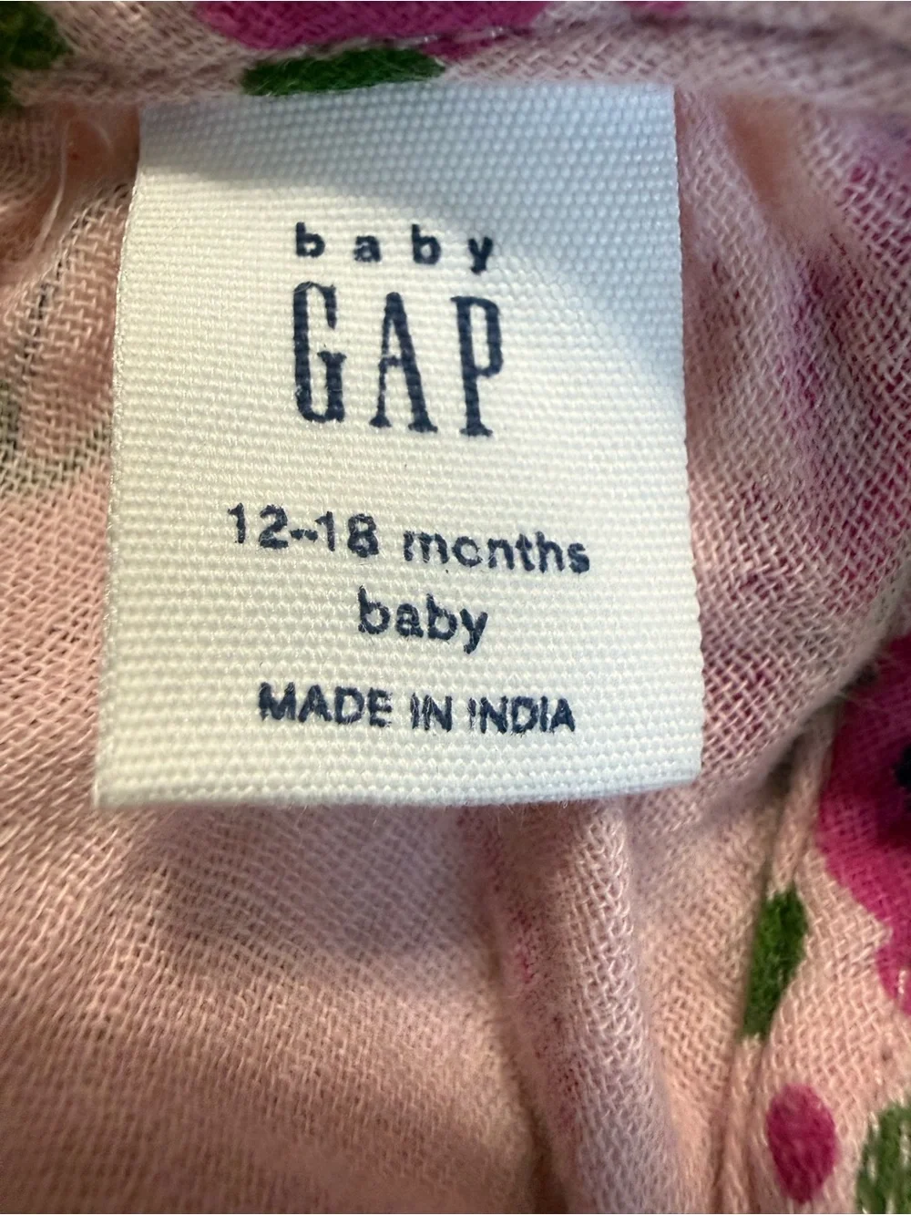 GAP Baby Pink Floral 2-piece set